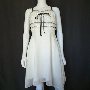 White SHEIN Summer Romantic Mini Dress